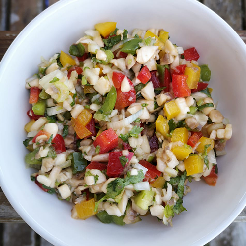 CEVICHE DE CHAMPIÑONES